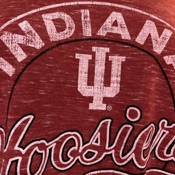 Indiana Hoosiers Colosseum Adventure Red SS Scoop Neck T Shirt Women's M NEW - Picture 5 of 7